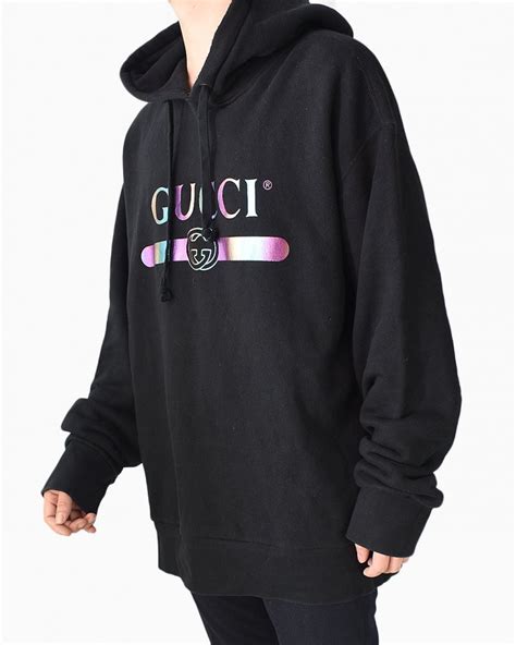 moletom gucci preto|Moletom com estampa Gucci Web .